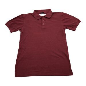 Pro 5 Shirt Mens S Red Short Sleeve Preshrunk Chest Button Collared Cotton Polo